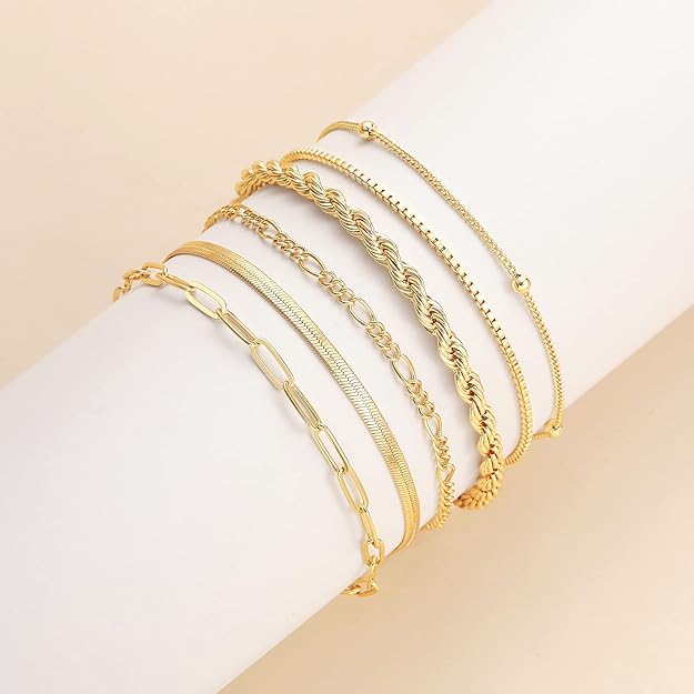 Isabel Varnetta Bracelet Set I Gold