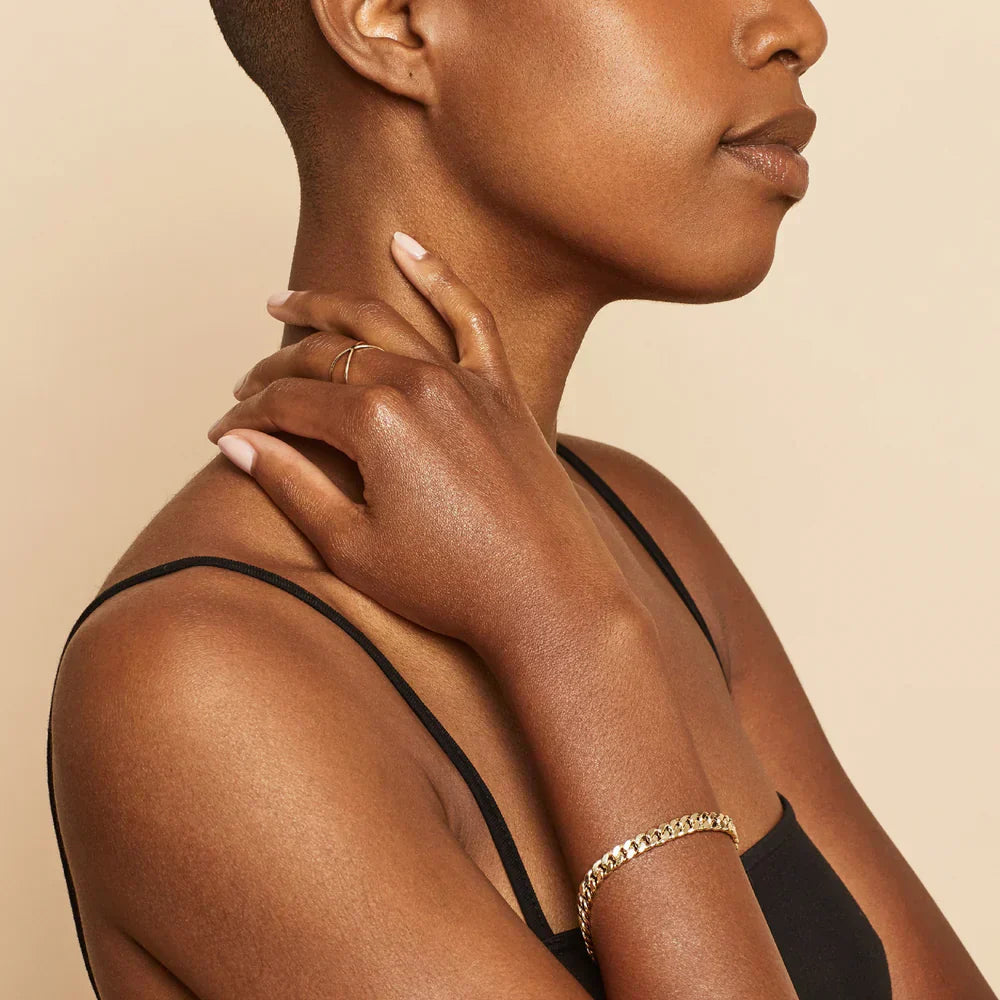 Laila Cuban Bracelet I Gold